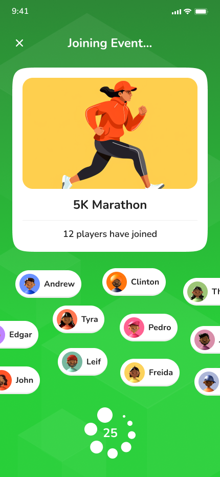 Joining a 5K marathon event